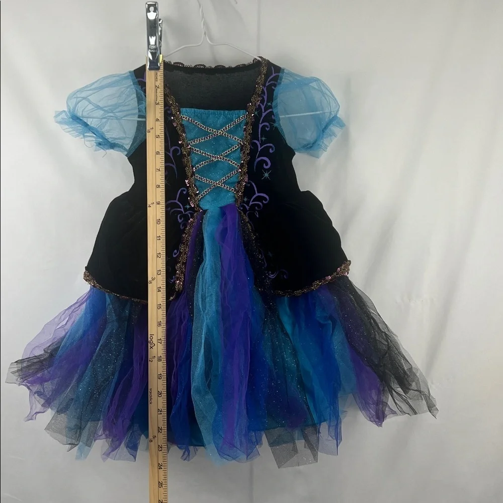 Girl’s Costume Fairy Princess -Size 2T/3T - glitter, Sequins Purple, Black, Blue